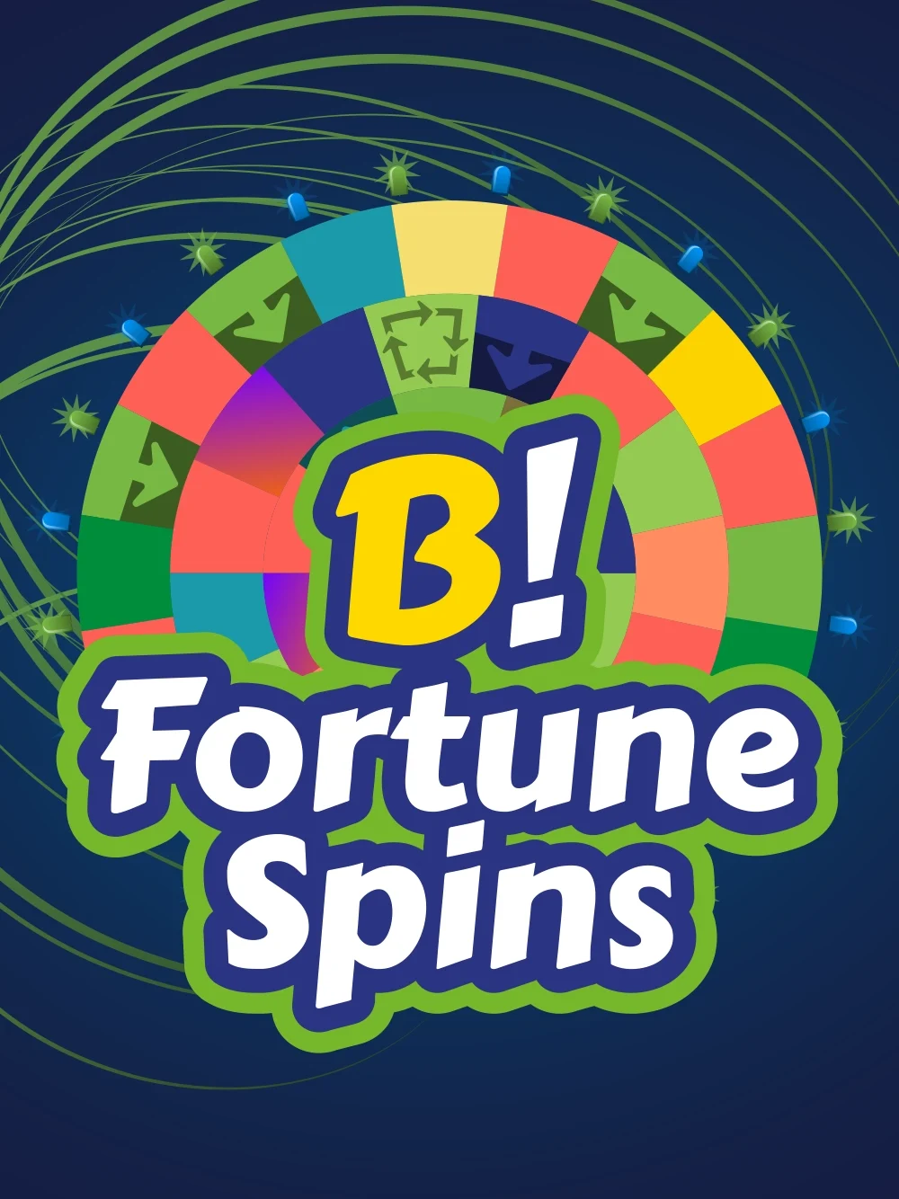 Juego de fortuna con diseño brillante y enfoque en giros